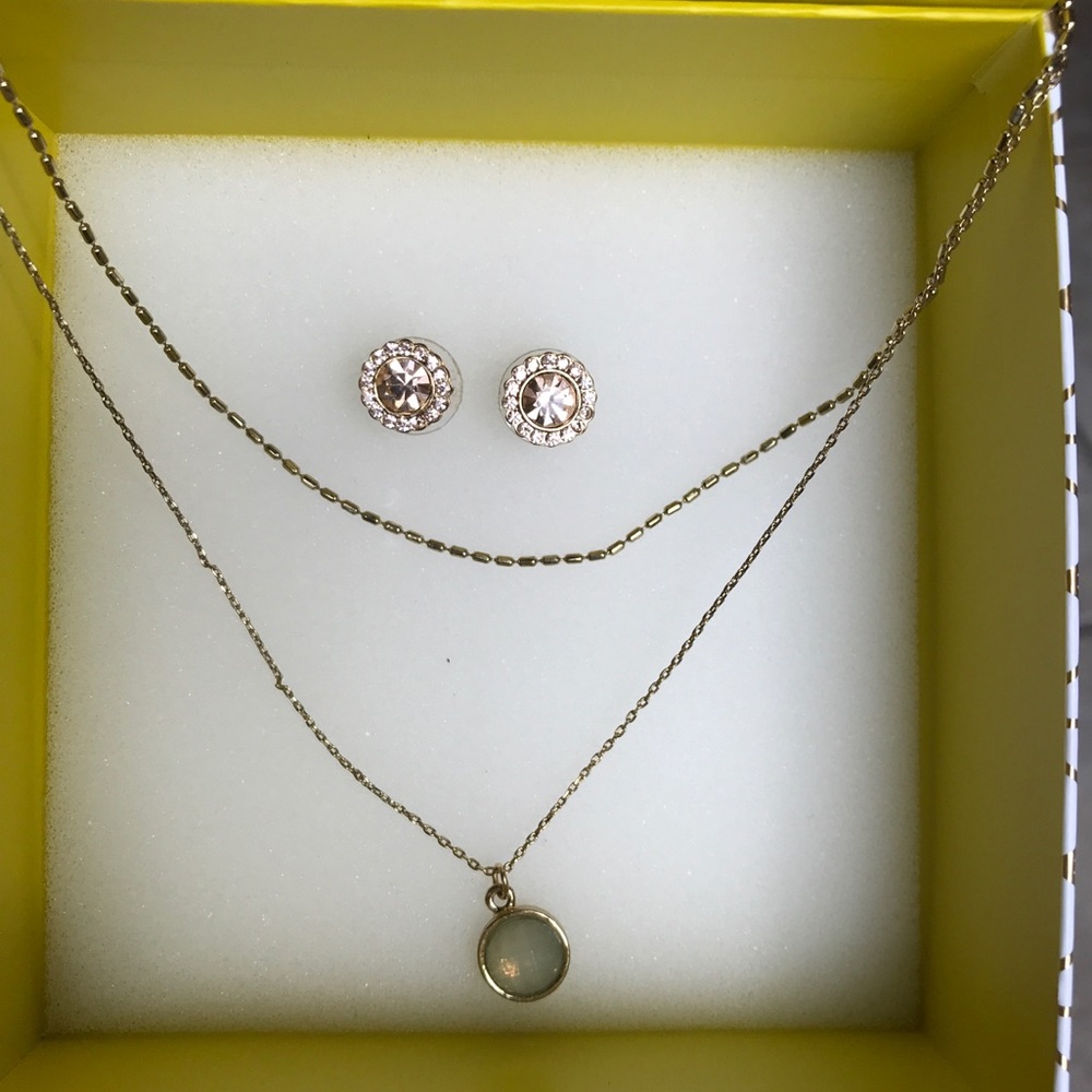 Lauren Conrad earrings and necklace